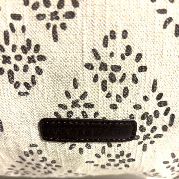Lucky brand Brown and Cream Patterned canvas Tote Bag - Picture 4 of 8